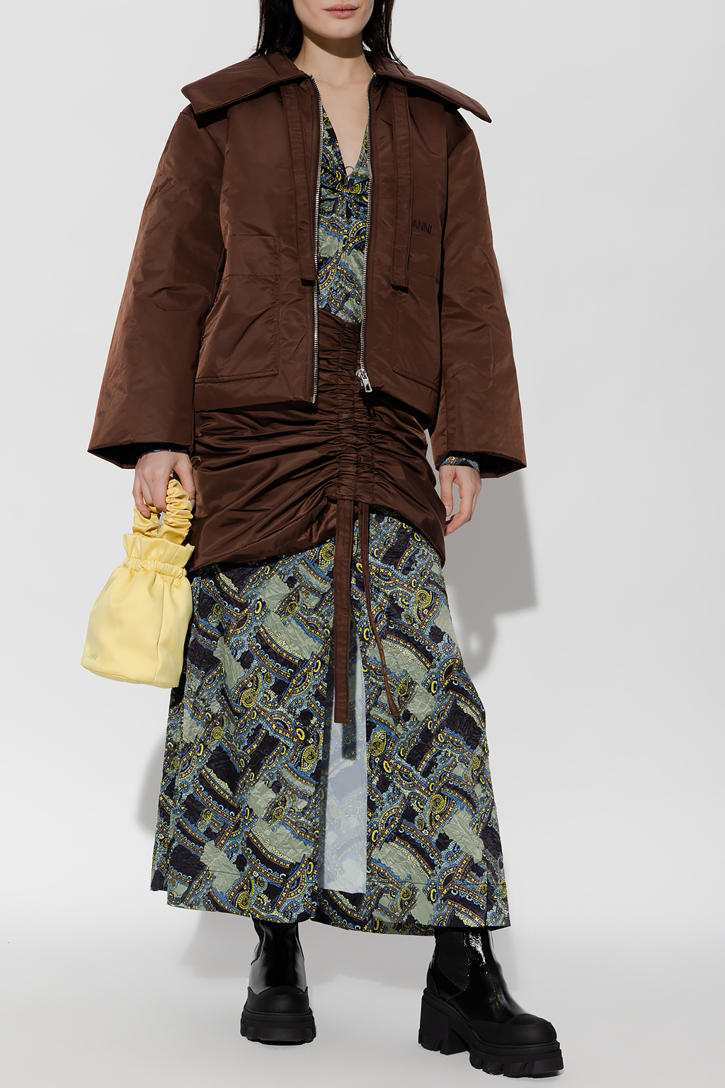 ☆Ganni☆ ハイネック パファージャケット 送関込 楽天市場】GANNI ガニー パファーコート Tech Puffer Oversized